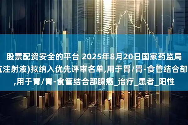 股票配资安全的平台 2025年8月20日国家药监局将KN026(安尼妥单抗注射液)拟纳入优先评审名单,用于胃/胃-食管结合部腺癌_治疗_患者_阳性